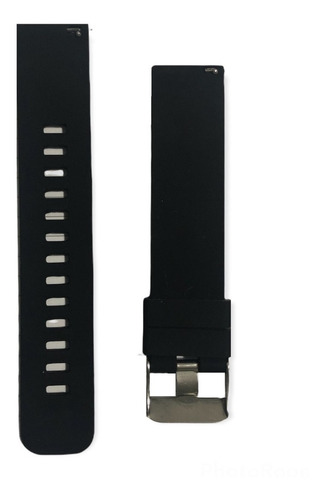 Imagen 3 de 4 de Malla Silicona Correa Smartwatch 20mm - Color Negro