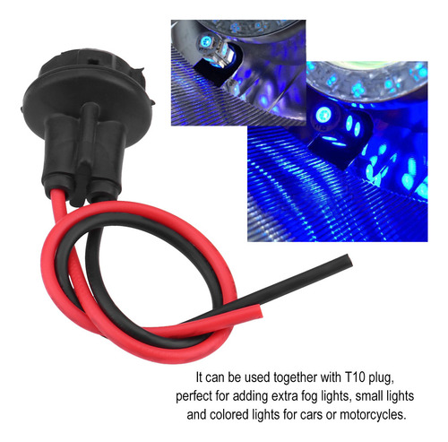 Soporte Para Bombilla T10 De Coche Con Base Led, 10