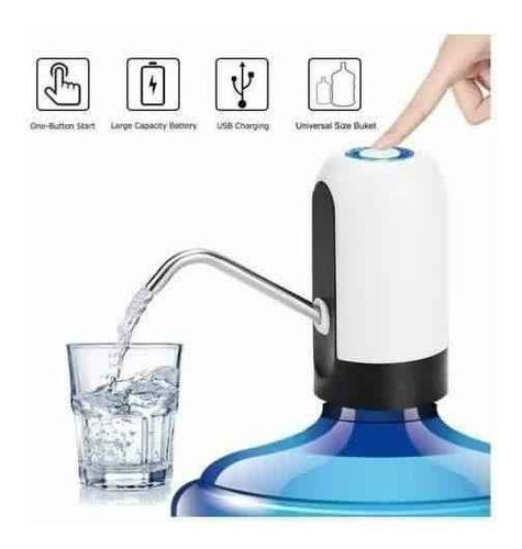 Imagen 7 de 9 de Dispenser Bomba De Bidon Agua Automatico Usb Recargable