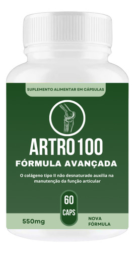 1x Artro100 60 Cápsulas - Fórmula Avançada - Envio Hoje
