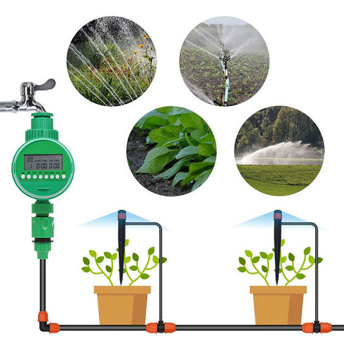 Irrigador Automático Temporizador Hortas E Jardins Amanco