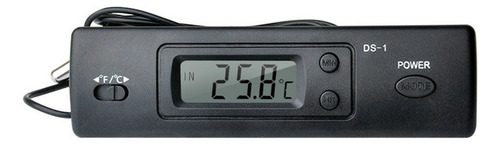 2 X -1 Termómetro Para Coche Con Pantalla Lcd C/f, Reloj De