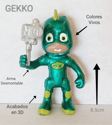 Muñecos Héroes En Pijamas Pjmask 6 Personajes Y Accesorios