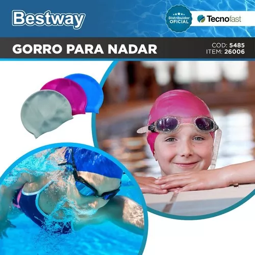 Gorra Natación Bestway Silicona Nadar Gorro Pileta 26006