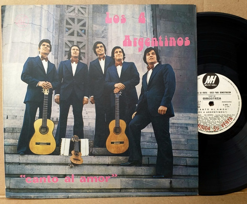 Los 4 Argentinos - Canto Al Amor - Lp Promo 1976 - Folklore