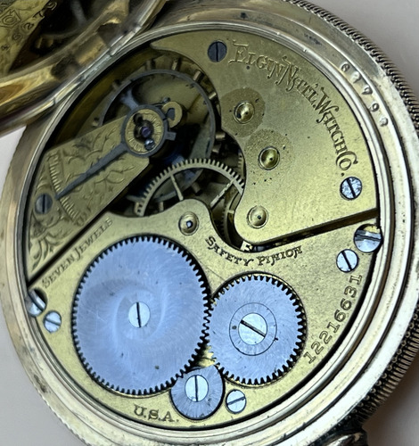Antiguo Reloj De Bolsillo Elgin Natl Watch Co Usa 1900#0153 (Usado)