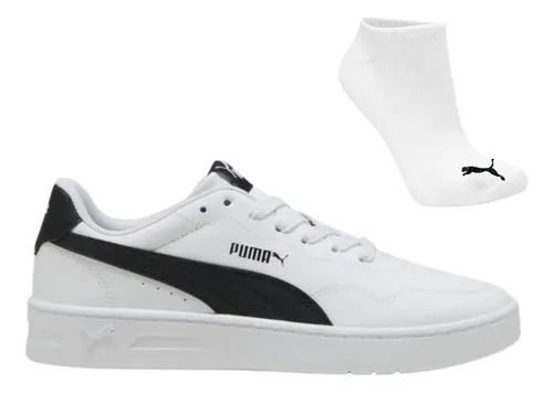 Kit Tênis Feminino Puma Court Lally Original E Meia - R$ 238,17