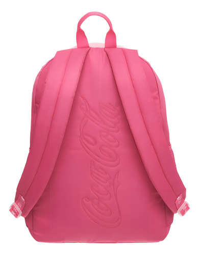 Mochila Escolar Coca Cola Sunset Casual Grande Cor Rosa