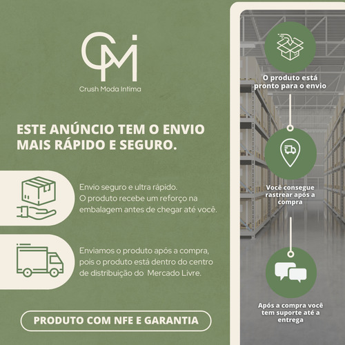K/ Com 10 Calcinhas Modelo Tanga Microfibra Conforto Oferta