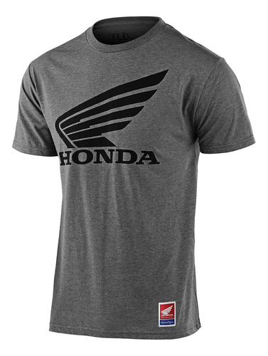 Remera Honda Institucional Mujer 2023 Negra/gris/blanca