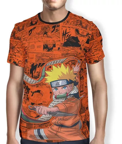 Roupa Bebê Mangá Naruto Uzumaki pequeno