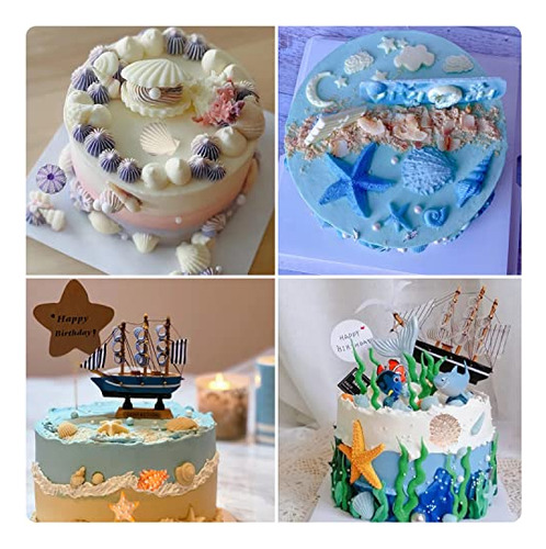 Moldes De Silicona Mujiang Seashell Para Fondant Con Forma D