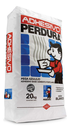 Pega Azulejo Marca Perdura Blanco 20 Kg