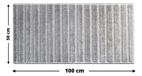 2 Tapete Banheiro Antiderrapante Grande Soft Re51 Js 50x100