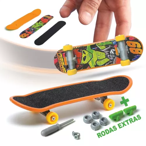 Pista De Skate Dedo Profissional Rampa+5 Mini Skates Sortido