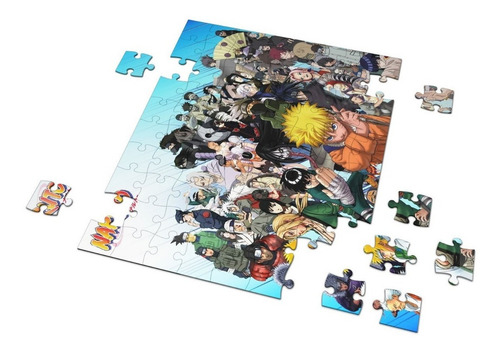 Imagem 3 de 3 de Quebra Cabeça Naruto Com Caixa Personalizado 165 Peças