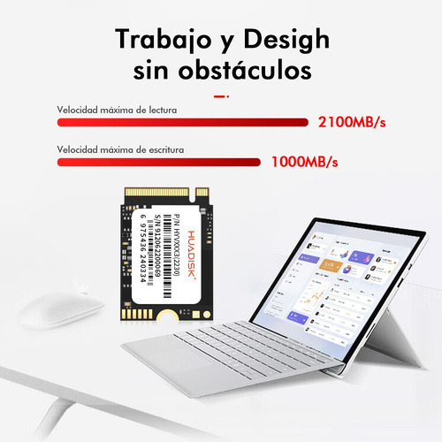 Disco Duro Huadisk M.2 Ssd Nvme Pcie 3.0 De 2 Tb