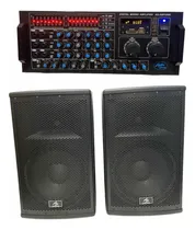 Comprar Amplificador Audio Sound Y Cabinas De 10 Pulgadas Pasivas