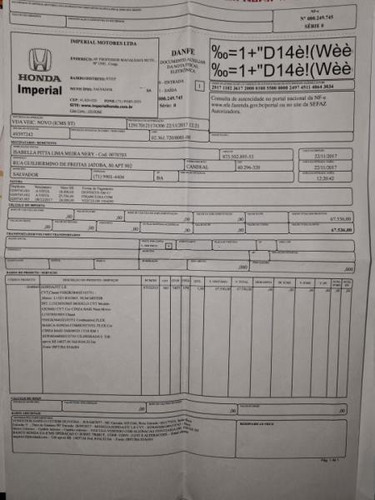 Imagem 15 de 15 de Honda Fit 1.5 Lx 16v Flex 4p Automático 2017/2018