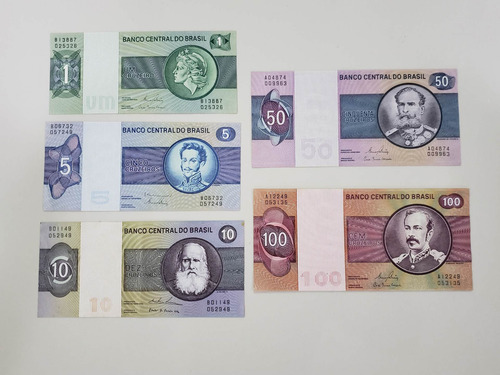 Vendo Coleção De 5 Notas Antigas De Cruzeiros Fe (Usado)