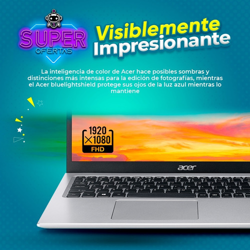Imagen 6 de 10 de Acer I3 11va Gen + Modelo 2022 + F U L L Regalos + Programas