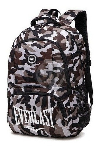 Mochila Everlast Militar Gris 26604 Crossfit Bici Moto Viaje