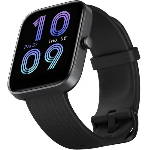 Smartwatch Amazfit Bip 3 Pro 1.69 caja de plástico negra, malla