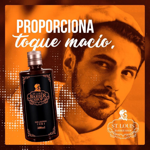 Imagem 3 de 3 de Shampoo Masculino Matizador Cabelo Branco Grisalho 500ml