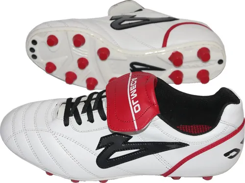 Zapatos Olmeca De Futbol Francia Blanco rojo Mf