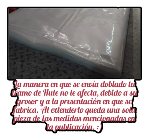 Hule Natural Para Cubrir Cal.600 De 3m X 24m