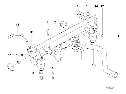 Injectores, Flauta Y Valvula Presion  / Motor M43 Bmw 318i