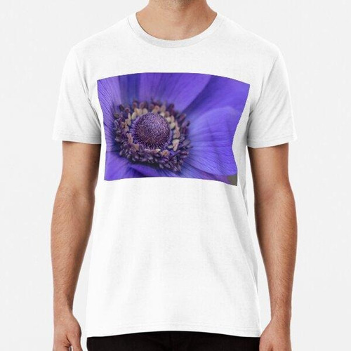 Remera Blue Anemone Up Close Algodon Premium 