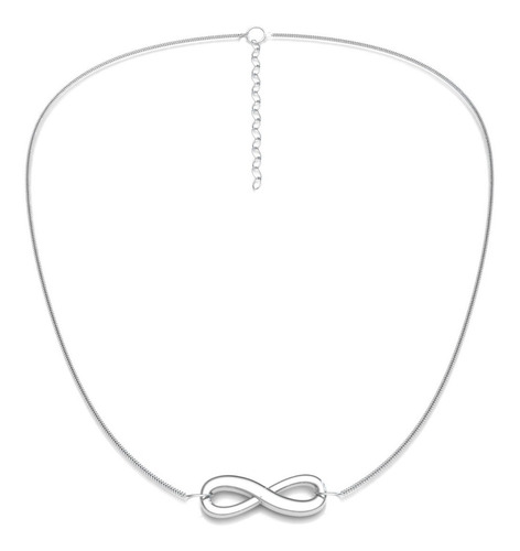 Imagen 2 de 10 de Collar Dije De Infinito De Plata 925 Mujer Agálea Joyería