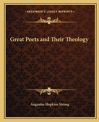 Libro Great Poets And Their Theology - Strong, Augustus H...