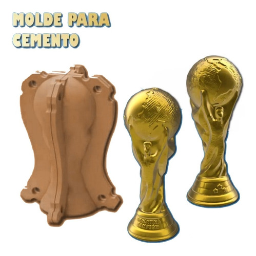 Molde Copa Del Mundo 20cm Para Maceta O Escultura