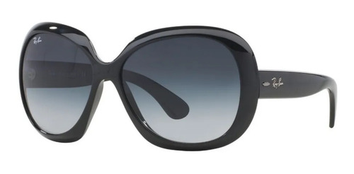 Imagen 2 de 6 de Anteojos de sol Ray-Ban Jackie Ohh II Standard con marco de nailon color gloss black, lente grey degradada, varilla gloss black de nailon - RB4098
