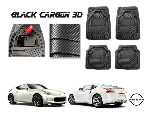 Tapetes Premium Black Carbon 3d Nissan 370z 2010 A 2021