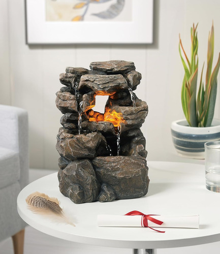 Fuente De Agua De Mesa En Cascada Para Interiores