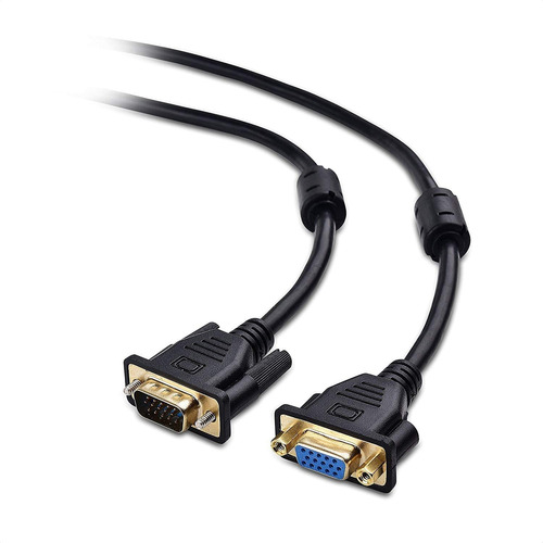 Cable De Extension Vga Macho A Hembra, 6 Pies