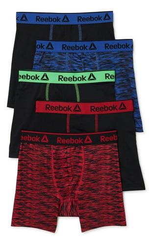Boxer Para Niños Set De 5 Reebok Original Importado