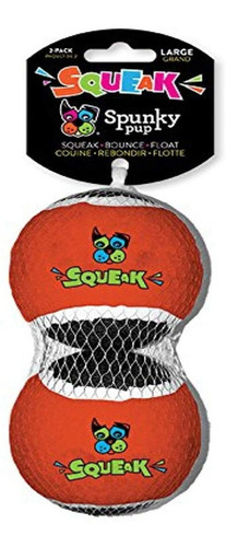 Spunky Cachorro 2022 squeaky Pelotas De Tenis (2 unidades)