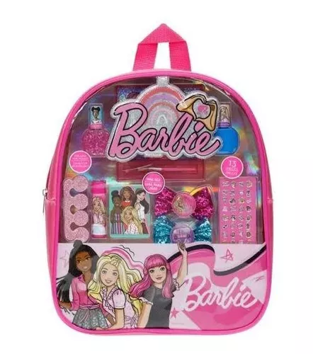 Barbie Mochila Y Set De Pinturas Cosméticas Para Niñas.