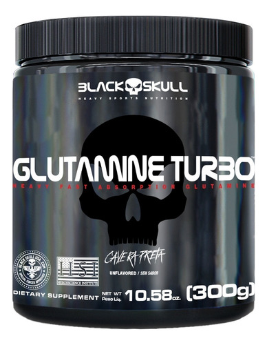 Glutamina Turbo Black Skull 300 Gs