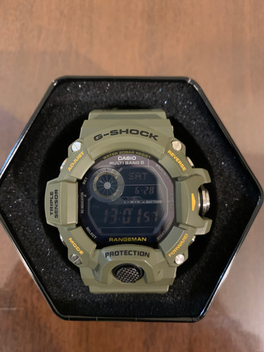 Relógio Casio G-shock Rangeman Gw-9400 Military !! Raro! Verde Militar Verde Preto (Usado)