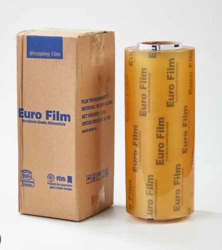 Bobina Envoplastica Euro Film, 35 Cms Grado Alimenticio 