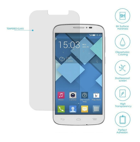 Film Glass Protector Vidrio Templado Alcatel One Touch C7