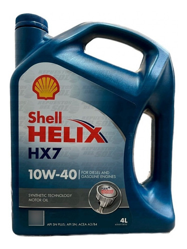 Aceite De Motor Shell Helix Hx7 10w40 4 Litros