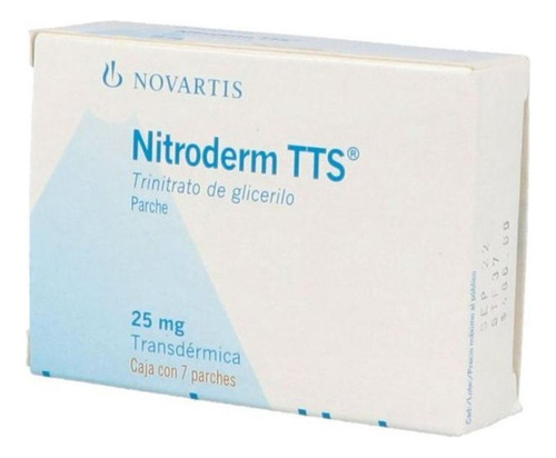 Nitroderm Tts 25 Mg/día Caja Con 7 Parches