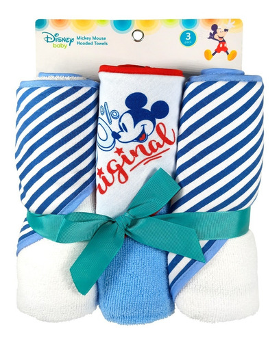 Set Toalla Para Bebes Pack X 3 Mickey Mouse
