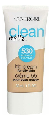 Base de maquillaje en crema CoverGirl BB cream Clean Matte BB cream Clean Matte for oily skin CoverGirl tono 530-light/medium - 30mL 28g
